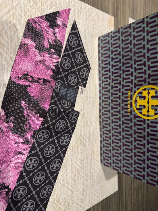 Tory Burch Silk Ribbon Tie - Picture 2 of 4